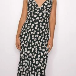 Wild Ginger Spaniol Dress - Black Print