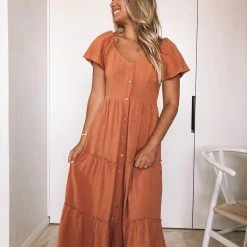 Style Box Celie Dress - Rust