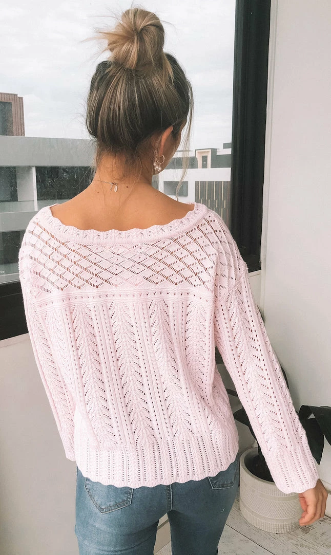 Rock Denim CLOTHING Dreamer Knit - Blush 4 Rock Denim CLOTHING Dreamer Knit - Blush