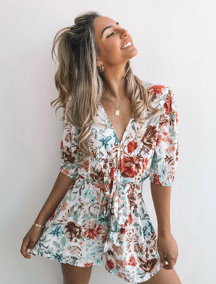 Rock Denim CLOTHING Kairo Playsuit - Print 5 Rock Denim CLOTHING Kairo Playsuit - Print