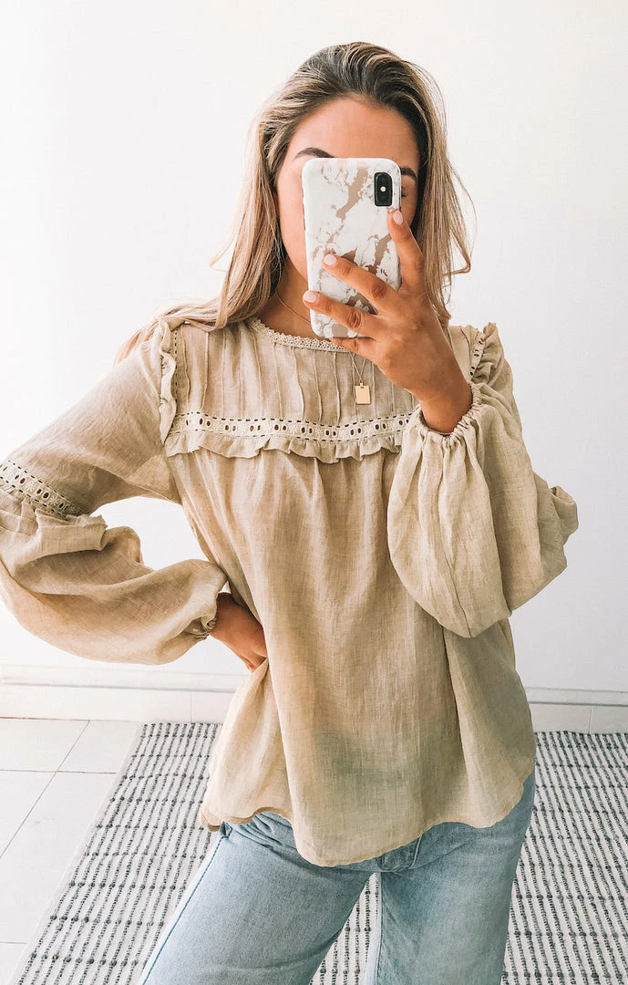 Rock Denim Honduras Top - Sand 4 Rock Denim Honduras Top - Sand