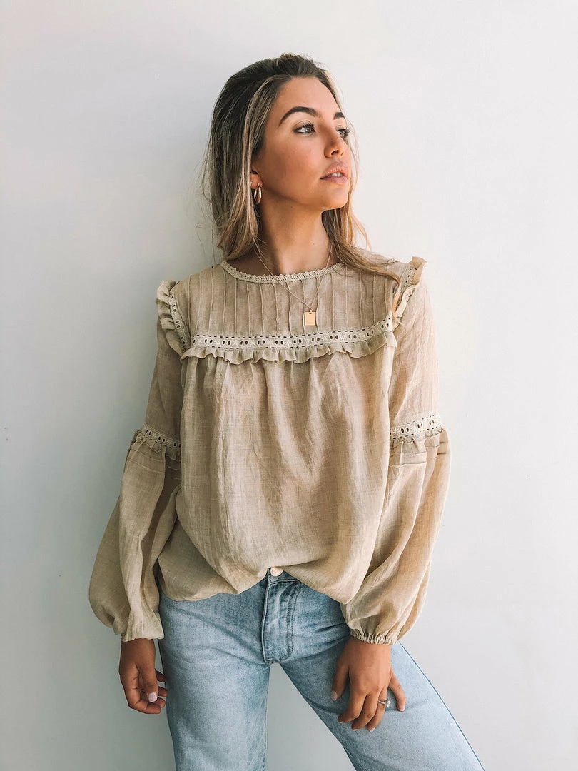 Rock Denim Honduras Top - Sand 3 Rock Denim Honduras Top - Sand
