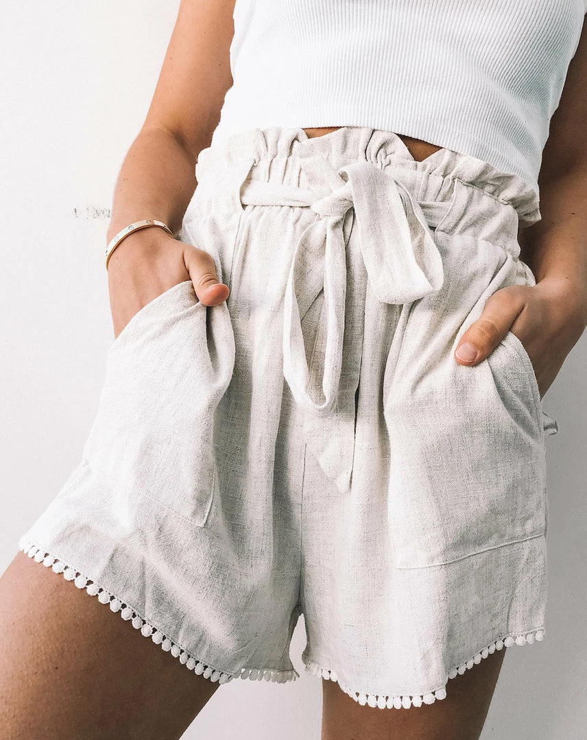 Miracle Fashion Refreshed Shorts - Beige 5 Miracle Fashion Refreshed Shorts - Beige