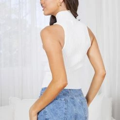 Qtrend Fashion PTY LTD Pickle Knit Top - White