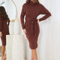 Kaarlo Fashion Pty Ltd CLOTHING Pitcher Dress - Chocolate