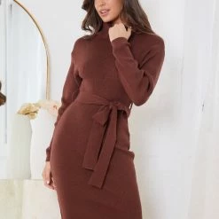 Kaarlo Fashion Pty Ltd CLOTHING Pitcher Dress - Chocolate 13 Kaarlo Fashion Pty Ltd CLOTHING Pitcher Dress - Chocolate