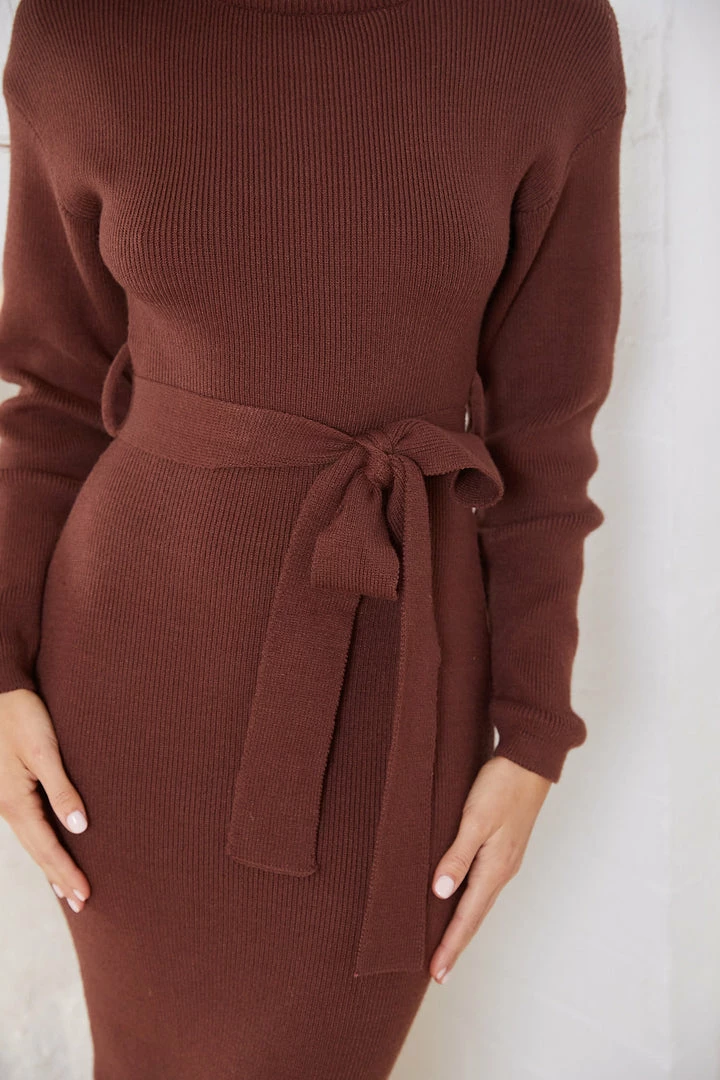 Kaarlo Fashion Pty Ltd CLOTHING Pitcher Dress - Chocolate 9 Kaarlo Fashion Pty Ltd CLOTHING Pitcher Dress - Chocolate