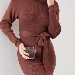 Kaarlo Fashion Pty Ltd CLOTHING Pitcher Dress - Chocolate 12 Kaarlo Fashion Pty Ltd CLOTHING Pitcher Dress - Chocolate