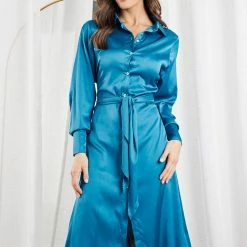 Wild Ginger Pitty Dress - Blue CLOTHING