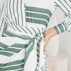 Style State CLOTHING Princesse Dress - Khaki Stripe