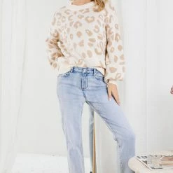 Miracle Fashion CLOTHING Priscine Knit - Cream Print