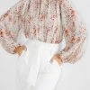 Style Box CLOTHING Puddle Blouse - Beige Floral