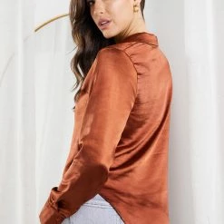 Qtrend Fashion PTY LTD Pumpkene Shirt - Rust