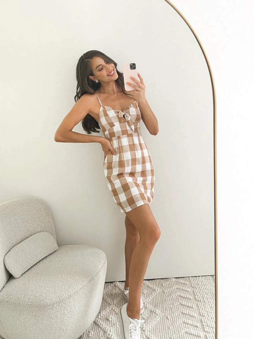 Style Box Quena Dress - White Gingham 7 Style Box Quena Dress - White Gingham