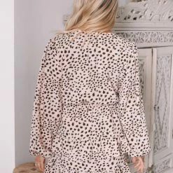 WeLove Fashion CLOTHING Labyrinth Dress - Leopard Print