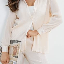 Sweetacacia CLOTHING Rachey Shirt - Champagne