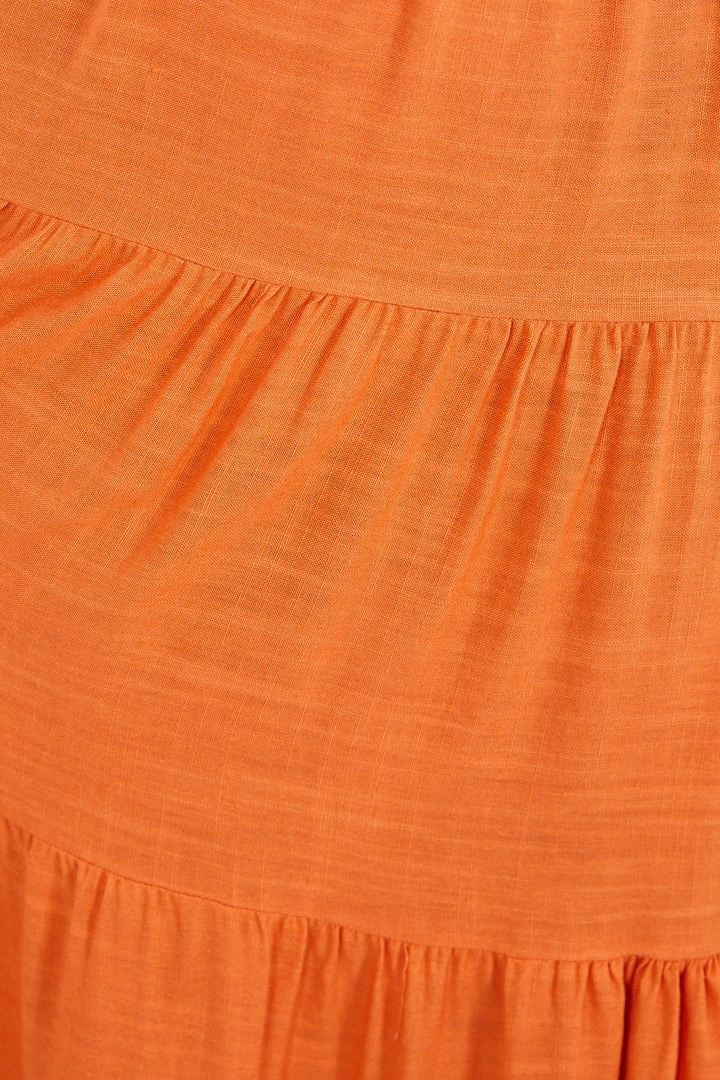 Pink Diamond CLOTHING Raimunda Dress - Orange 8 Pink Diamond CLOTHING Raimunda Dress - Orange