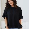 Miracle Fashion Ralene Top - Black 2 Miracle Fashion Ralene Top - Black