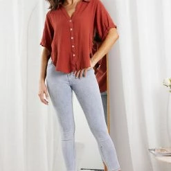 Desire Ramone Shirt - Rust