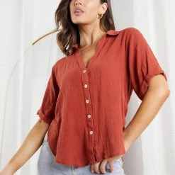 Desire Ramone Shirt - Rust