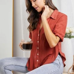 Desire Ramone Shirt - Rust