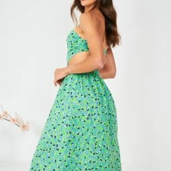 Reverse Recia Dress - Green Print