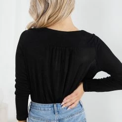 Sassy Hills Fashion Reema Bodysuit - Black