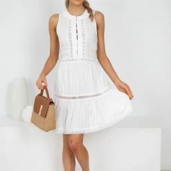 HQ Fashion Renati Dress - White CLOTHING