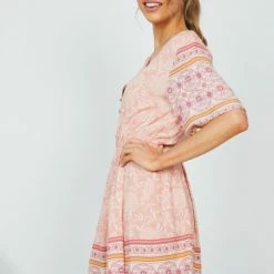 HQ Fashion Ricarda Dress - Blush Print 12 HQ Fashion Ricarda Dress - Blush Print