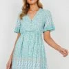 HQ Fashion Ricarda Dress - Sage Print 2 HQ Fashion Ricarda Dress - Sage Print