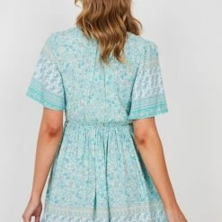 HQ Fashion Ricarda Dress - Sage Print