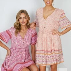 HQ Fashion Ricarda Dress - Blush Print
