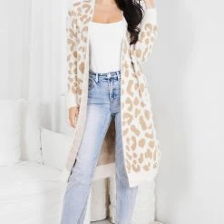 Miracle Fashion Risatta Cardigan - Cream Print