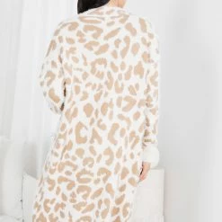 Miracle Fashion Risatta Cardigan - Cream Print