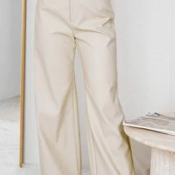Into Fashion Roniqua Pants - Beige 12 Into Fashion Roniqua Pants - Beige