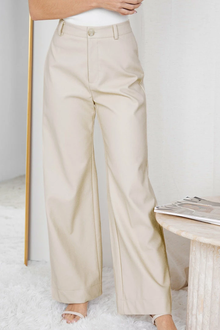 Into Fashion Roniqua Pants - Beige 6 Into Fashion Roniqua Pants - Beige