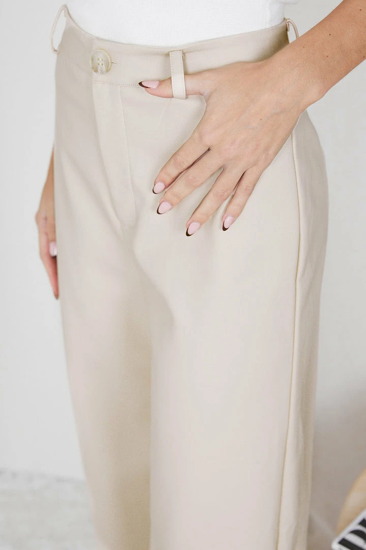 Into Fashion Roniqua Pants - Beige 9 Into Fashion Roniqua Pants - Beige