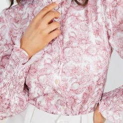 Qtrend Fashion PTY LTD Rossie Top - Burgundy Print 15 Qtrend Fashion PTY LTD Rossie Top - Burgundy Print