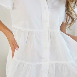 Miracle Fashion Ryette Top - White CLOTHING 15 Miracle Fashion Ryette Top - White CLOTHING