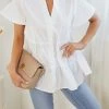 Miracle Fashion Ryette Top - White CLOTHING
