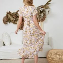 Rock Denim CLOTHING Tangerine Dress - Floral Print