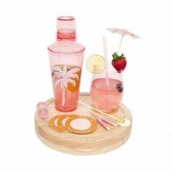 Sunny Life Cocktail Essentials Kit - Desert Palms - Powder Pink Accessories