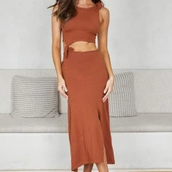 Desire Sabeeha Dress - Rust