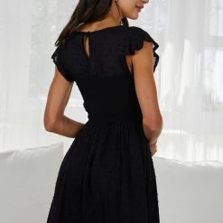 Miracle Fashion Sahanie Dress - Black CLOTHING