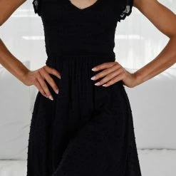 Miracle Fashion Sahanie Dress - Black CLOTHING