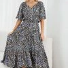 Rock Denim Sahari Dress - Black Floral