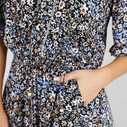 Rock Denim Sahari Dress - Black Floral