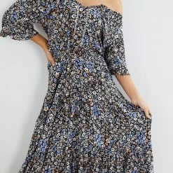 Rock Denim Sahari Dress - Black Floral