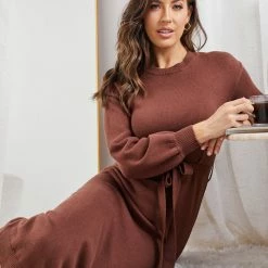 Dream House Saltee Knit Dress - Rust CLOTHING 12 Dream House Saltee Knit Dress - Rust CLOTHING