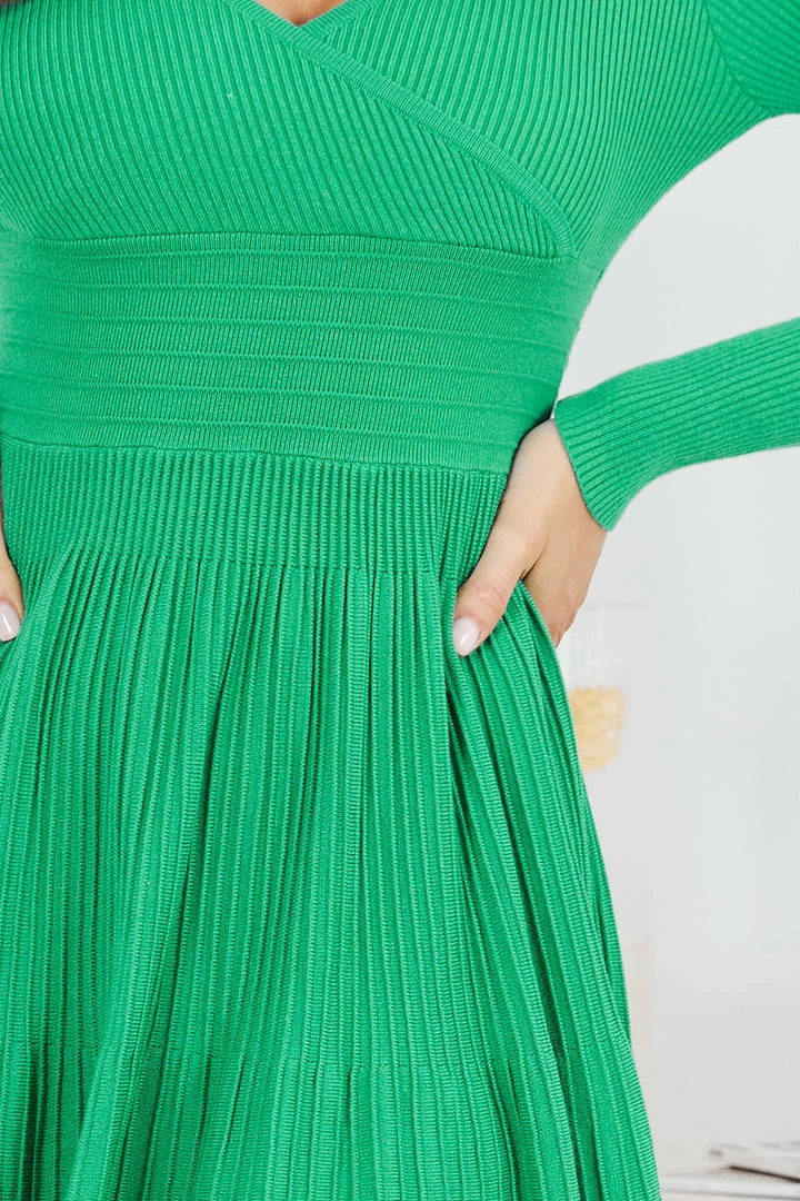 My Girl CLOTHING Sandralee Long Sleeve Dress - Green 9 My Girl CLOTHING Sandralee Long Sleeve Dress - Green